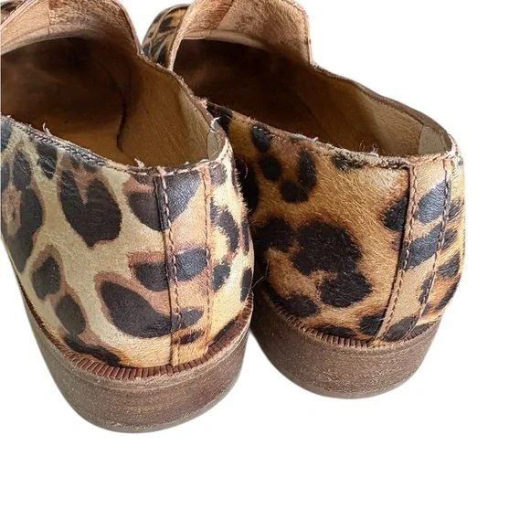 Madewell francés calf hair Leopard-Print Slip-On Loafers in Tan and Black sz 6.5 - Picture 9 of 13
